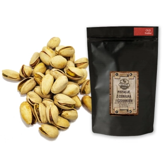 ORZECHY PISTACJOWE PRAŻONE Z CEBULKĄ I CZOSNKIEM W ŁUPINKACH 1 KG PISTACJE